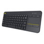 Logitech K400 Plus Teclado Multimedia Inalámbrico con Touchpad Negro